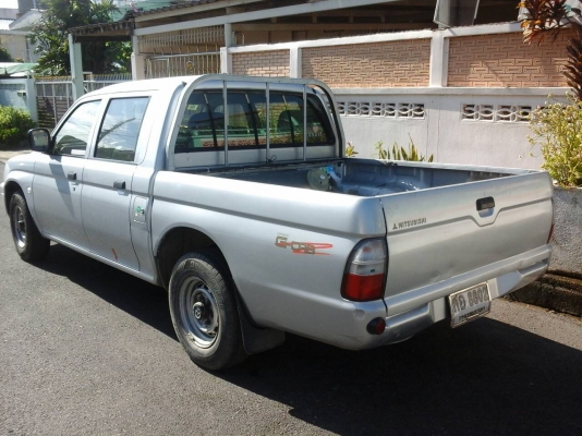 รถกระบะมิตซูบิชิสตาด้าปี2005สีบรอนเงิน4ประตู แอร์วิทยุCDวางเครื่อง1JZฝาดำเกียร์ออโต้ แก๊สLPGลงเล่มแล้ว ไม่มีชนหนัก  ID Line=  arnat1028 ครับ