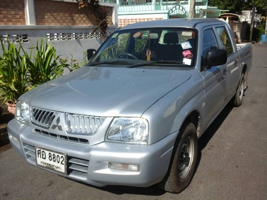 รถกระบะมิตซูบิชิสตาด้าปี2005สีบรอนเงิน4ประตู แอร์วิทยุCDวางเครื่อง1JZฝาดำเกียร์ออโต้ แก๊สLPGลงเล่มแล้ว ไม่มีชนหนัก  ID Line=  arnat1028 ครับ