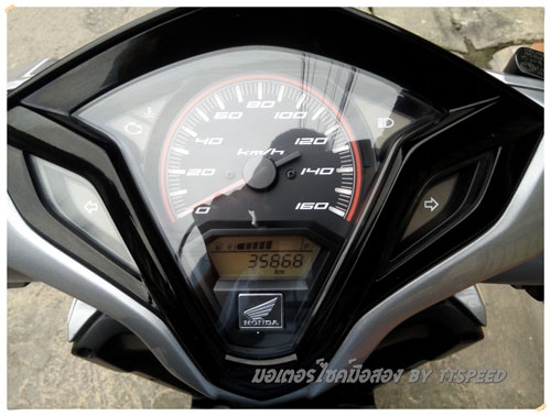 Click 125i สีขาวไมล์ 3500 รถบ้านมือเดียวปี 55