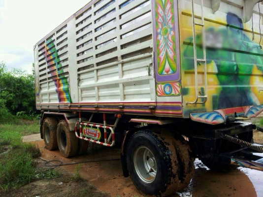 ขายรถพ่วงสิบล้อดัมพ์ ISUZU เครื่อง 360 แรง ปี 52 กระบะดัมพ์คอกเกษตรอู่ซีทีทรัค ลูก 3 เพลาแท้ยาว 6.80 เมตร