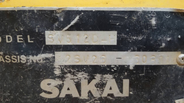 ขายรถบด SAKAI SV512D ล้อเรียบ เอกสารใบแจ้งจำหน่าย ราคา 1550000