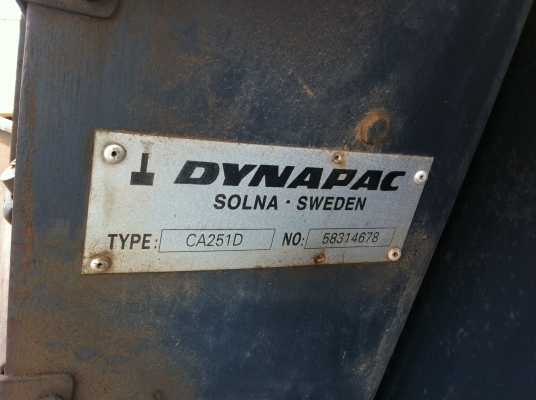 ขายรถบด สั่นสะเทือน DYNAPAC 251 ทะเบียน