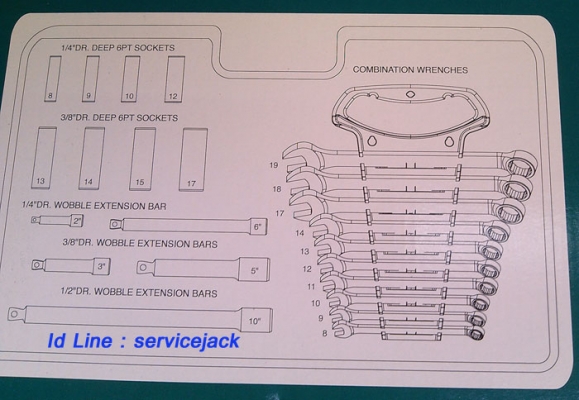 เครนยกเครื่อง,กระดานนอนซ่อมรถ,ตู้เครื่องมือ,แม่แรงสิบล้อ,บลีอคทดแรง