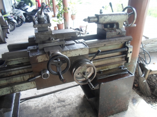 แท่นกลึง รุ่นหนัก 3 เพลา เกียร์บล็อก พร้อมใช้งาน ไฟ 3 สาย  กลึงเกลียวมิล เกลียวนิ้ว ไม่ต้องเปลี่ยนเฟือง 70,000