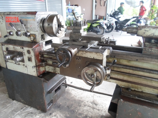 แท่นกลึง รุ่นหนัก 3 เพลา เกียร์บล็อก พร้อมใช้งาน ไฟ 3 สาย  กลึงเกลียวมิล เกลียวนิ้ว ไม่ต้องเปลี่ยนเฟือง 70,000