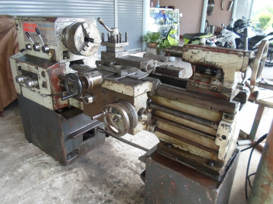 แท่นกลึง รุ่นหนัก 3 เพลา เกียร์บล็อก พร้อมใช้งาน ไฟ 3 สาย  กลึงเกลียวมิล เกลียวนิ้ว ไม่ต้องเปลี่ยนเฟือง 70,000