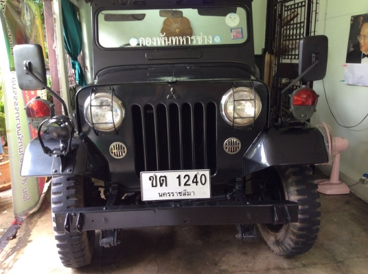 รถ Jeep Mitsubishi J57 เครื่อง4G54 เครื่องเดียวกับ Pajero ตัวถังเดิม แชทซีเดิม โอนได้ทั่วประเทศไทย จดทะเบียน รย.1 เปิดประทุนตอนเดียว เกียร์ 4 ใช้ได้ดี ไม่ดัง ไม่หอน ไม่สั่น วิ่ง 130 km/hr ได้สบาย ไฟและอุปกรณ์ต่างๆ เช่น ไฟฉุกเฉิน ไฟเลี้ยวไฟหรี่ ไฟพรางใช้ได