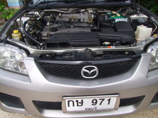 MAZDA 323 Protege ปี 2004 Auto เครื่องแน่นๆไม่เยิ้ม ช่วงล่างหนึบๆ มือสองแท้ ชุดแต่งรอบคันโรงงาน แมกซ์ขอบ 15 นิ้ว โรงงาน มี abs airbag 2 ลูก รีโมท เบาะหนัง กระจกไฟฟ้า ปรับข้างไฟฟ้า