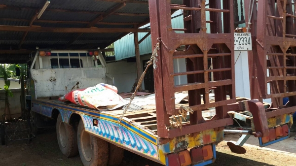 ขาย10ล้อ มิตซู เทรลเลอร์ลากรถเกี่ยวข้าว หลงฟูโซ่215 เครื่อง170 พ.เพาเวอร์ เบรคทิ๊ฟฟี่ เบรคแห้ง สภาพพร้อมใช้งาน เครื่องดี ระบบหางกระบอกไฮดรอลิกซ์