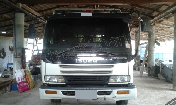 รถบรรทุก 6 ล้อติดเครน ISUZU  เครน UNIC ยืดได้ 2 ช่วง