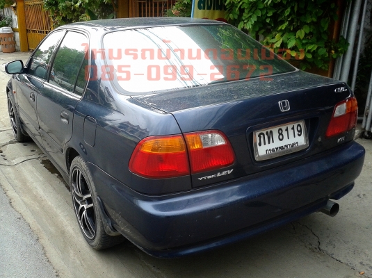 รถเก๋ง  HONDA CIVIC ปี2000 ออโต้ ติดแก๊ส ราคา 160,000 บ.