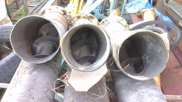 Sell> ขายสกรูลำเลียงวัตถุดิบ ใบสเตนเลส โต 6 " นิ้ว ยาว 3.50 เมตร พร้อมใช้งาน เดิมใช้อยู่โรงงานพลาสติก กำแพงแสน นครปฐมครับ Sell> ขายสกรูลำเลียงวัตถุดิบ ใบสเตนเลส โต 6 " นิ้ว ยาว 3.50 เมตร พร้อมใช้งาน เดิมใช้อยู่โรงงานพลาสติก กำแพงแสน นครปฐมครับ