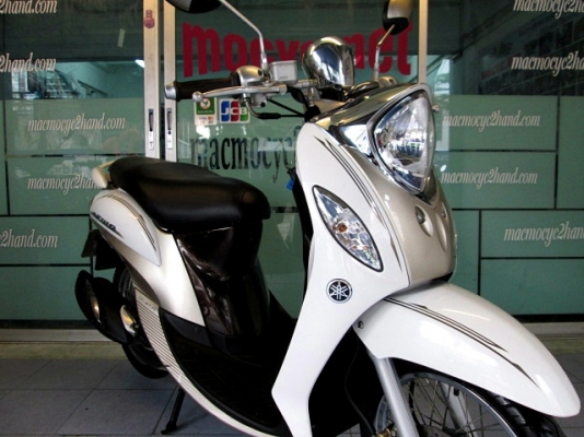 Fino fi พรีเมี่ยม สีขาวนํ้าตาล รถเดือน ก.ค. ปี56 ไมล์ 11849 โล รุ่นใหม่หัวฉีด โปรโมชั่นl ของแถม 2 รายการ 24900