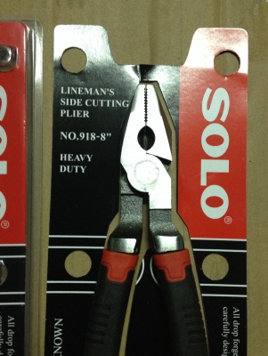 คีม 8"solo No.918 ปากจิ้งจก รุ่นเฮฟวี่ ดิวตี้