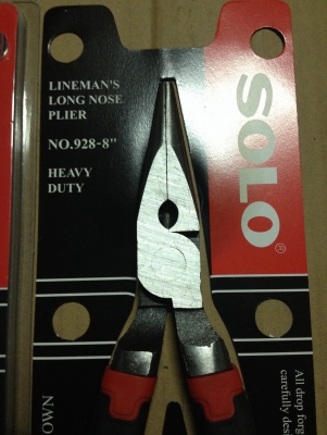 คีม 8"solo No.928 ปากแหลม รุ่นเฮฟวี่ ดิวตี้