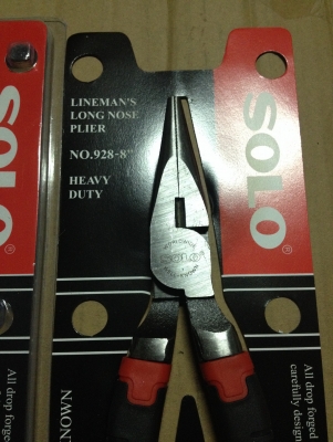 คีม 8"solo No.928 ปากแหลม รุ่นเฮฟวี่ ดิวตี้