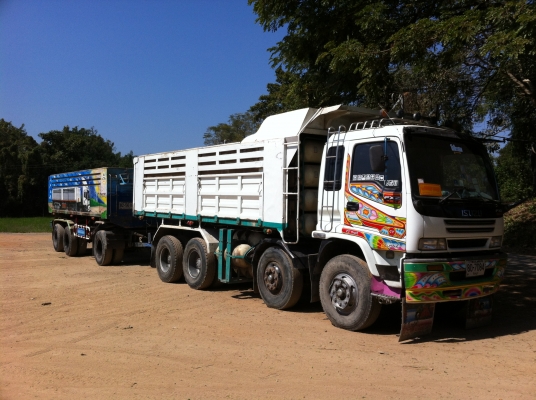 Isuzu Deca 270FXZ NGV แม่2คาน ลูก3คาน พร้อมใช้งาน 081-8535426