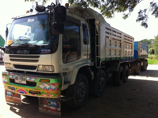 Isuzu Deca 270FXZ NGV แม่2คาน ลูก3คาน พร้อมใช้งาน 081-8535426