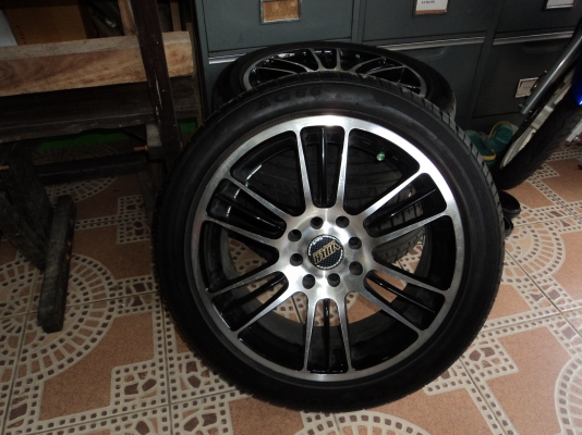 ขายล้อแม๊ค/ยาง 205/45r16ใหม่ๆขอบ16 ราคาถูกครับ4รู100/114