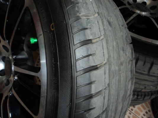 ขายล้อแม๊ค/ยาง 205/45r16ใหม่ๆขอบ16 ราคาถูกครับ4รู100/114
