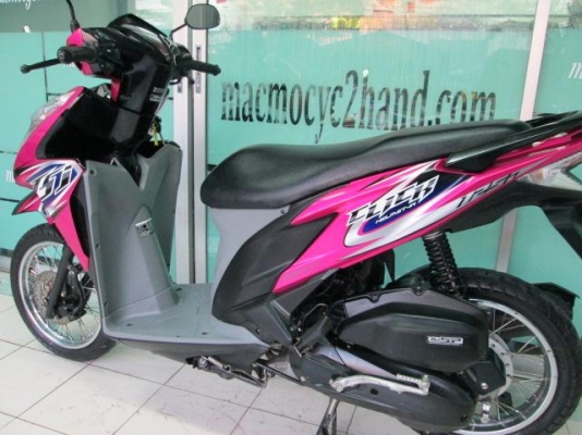 ขาย click125I สีชมพูดำ สีสวยไม่ซ้ำใคร คอมบายเบลก เบลกทีเดียว2ล้อหน้าหลัง โปรโมชั่น 34500