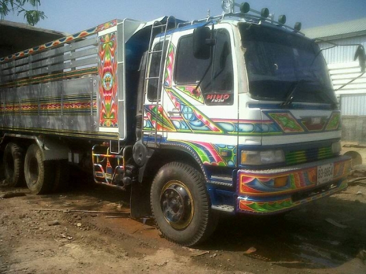 ขายสิบล้อดั๊มพ์ HINO 3M วางเครื่อง T11 - 320 แรง ดั๊มพ์มิเนียมอู่ซุนชัย ทะเบียนพร้อม