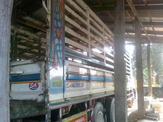 ขายรถสิบล้อ HINO 3 H  1เพลา กะบะอลูมิเนียมเป็นรถล่อง ยาว  7 ม.รถสวยพร้อมใช้