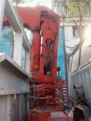 รถบรรทุก 10 ล้อติดเครน ยี่ห้อ HINO รุ่นสิงห์ไฮเทค  ติดเครน 3.5 ตัน 195 แรงม้า