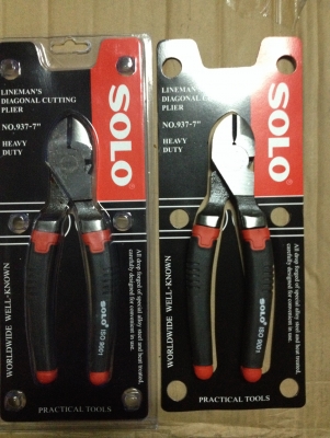 คีม 7"solo No.937 ปากตัด รุ่นเฮฟวี่ ดิวตี้