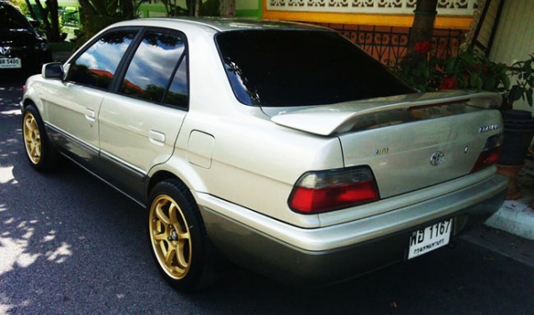 Toyota soluna ปี 98 เกียร์ออโต้ ติดแก๊ส LPG มี airbag เครื่องดี ช่วงล่างเงียบ เกียร์เปลี่ยนนิ่ม ภายในเรียบร้อย แอร์เย็น ฟิลม์ hi-kool เครื่องเสียง jvc สีสวย แม็กซ์ advan 16" ภาษีไม่ขาด พร้อมใช้ พร้อมโอน เอกสารครบ.  บริการส่งทั่วไทย  ราคา 89,000 บาท