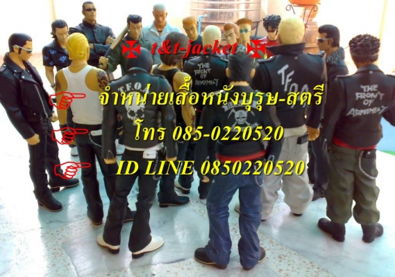 ขายเสื้อหนังของใหม่ คอจีน มีสีดำกับน้ำตาล ทุกไซส์