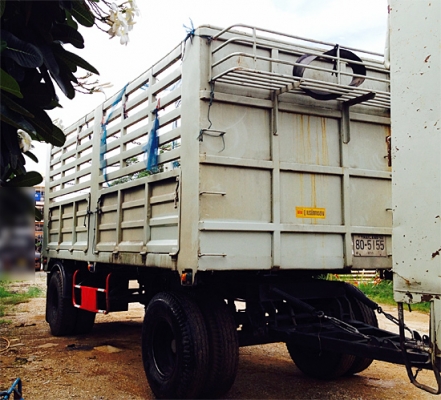 ขายลูกพ่วงไม่ดัมพ์ กระบะเหล็กคอกสูง 2 เพลา ยาว 6.40 เมตร ขายลูกพ่วงไม่ดัมพ์ กระบะเหล็กคอกสูง 2 เพลา ยาว 6.40 เมตร