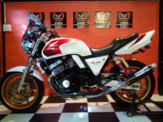 T&amp;T BIKE RAMA2 ท่อOVER ออกคู่ 72500 ฿HONDA CB400 VS.S ปี98 อินวอย+สรรพสามิต สภาพเทพ ของเเต่งเต็มคัน ท่อOVER FULL