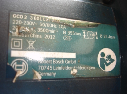 ขายแท่นตัดไฟเบอร์ BOSCH 14 นิ้ว 2,000 วัตต์ รุ่น GCO 2