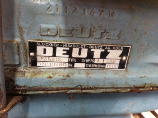 เครื่อง Deutz 912 3 สูบ สภาพสวย เครื่อง Deutz 912 3 สูบ สภาพสวย