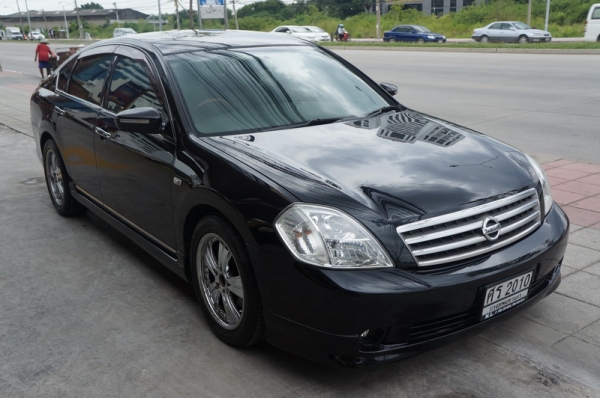 NISSAN TEANA ปี 2005 ตัว TOP สุด ติดแก็ส LPG หัวฉีด ARIBAG คู่หน้า เบรค ABS ระบบสตาท CREGRAD เบาะหนังสภาพสวย ล้อ MAX แต่งสวยๆ เครื่องวิ่งดีมาก ช่วงล่างดี ภายในลายไม้ สีสวย รถพร้อมใช้งาน จัดไฟแนนได้