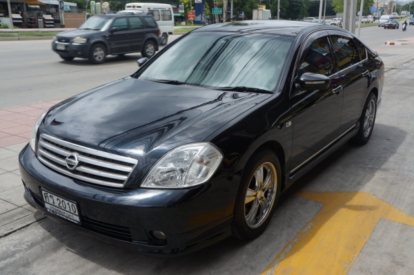 NISSAN TEANA ปี 2005 ตัว TOP สุด ติดแก็ส LPG หัวฉีด ARIBAG คู่หน้า เบรค ABS ระบบสตาท CREGRAD เบาะหนังสภาพสวย ล้อ MAX แต่งสวยๆ เครื่องวิ่งดีมาก ช่วงล่างดี ภายในลายไม้ สีสวย รถพร้อมใช้งาน จัดไฟแนนได้