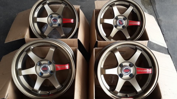 TE37 4รู100 งานเหมือนแท้ ขอบ 15 กว้าง 8 สภาพ 99.99\%