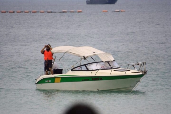 ปรับลดราคาลง330000บาทขายเรือยามาฮ่า21ฟุตเครื่องฮอนด้า130โฟร์หัวฉีดพร้อมเทเลอร์ชุบกาวไนท์