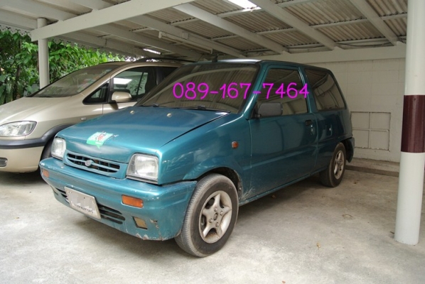 ขายรถ daihatsu - mira สีเขียว ติดแก๊สถังโดนัท ราคา 58,000 บาท