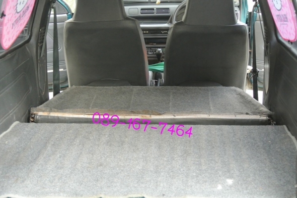 ขายรถ daihatsu - mira สีเขียว ติดแก๊สถังโดนัท ราคา 58,000 บาท
