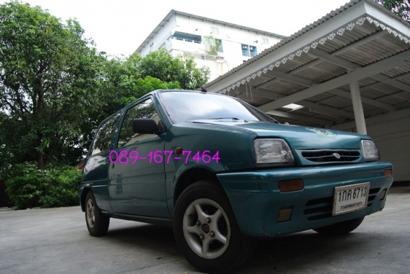 ขายรถ daihatsu - mira สีเขียว ติดแก๊สถังโดนัท ราคา 58,000 บาท