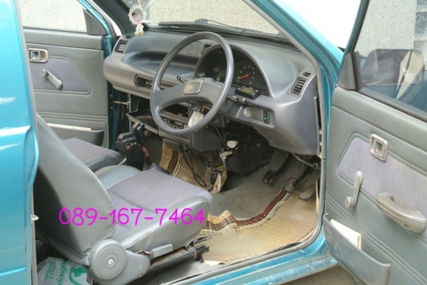 ขายรถ daihatsu - mira สีเขียว ติดแก๊สถังโดนัท ราคา 58,000 บาท