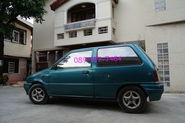 ขายรถ daihatsu - mira สีเขียว ติดแก๊สถังโดนัท ราคา 58,000 บาท