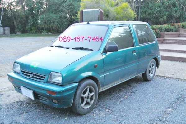 ขายรถ daihatsu - mira สีเขียว ติดแก๊สถังโดนัท ราคา 58,000 บาท