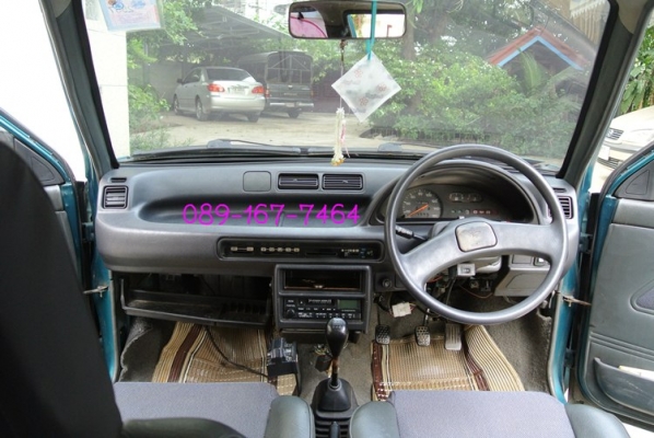 ขายรถ daihatsu - mira สีเขียว ติดแก๊สถังโดนัท ราคา 58,000 บาท