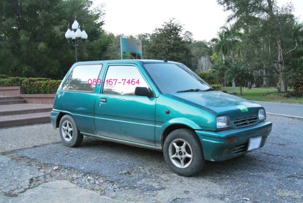 ขายรถ daihatsu - mira สีเขียว ติดแก๊สถังโดนัท ราคา 58,000 บาท