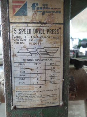 แท่นเจาะ ไต้หวัน สภาพเดิม ๆ พร้อมใช้ มอเตอร์ ฮิตาชิ 5,500 แท่นเจาะ ไต้หวัน สภาพเดิม ๆ พร้อมใช้ มอเตอร์ ฮิตาชิ 5,500