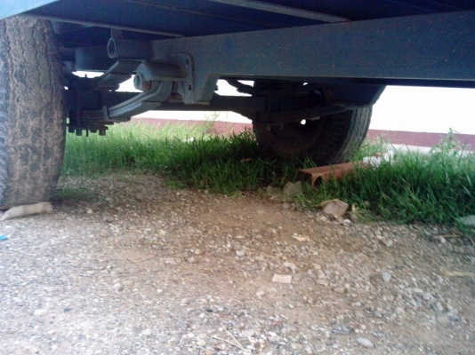 ขายเทเลอร์ ยาว4เมตร เหล็กรางหน้า4นิ้ว แหนบ2ชั้น ดุมล้อกระทะยางของ6ล้อ ราคา35000บ.