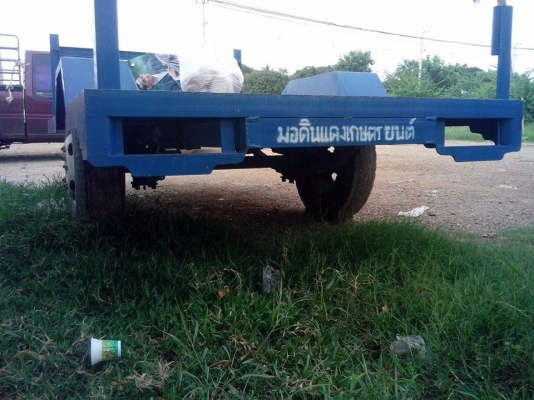 ขายเทเลอร์ ยาว4เมตร เหล็กรางหน้า4นิ้ว แหนบ2ชั้น ดุมล้อกระทะยางของ6ล้อ ราคา35000บ.